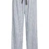 Nicola Pants. Faded Denim Stripe