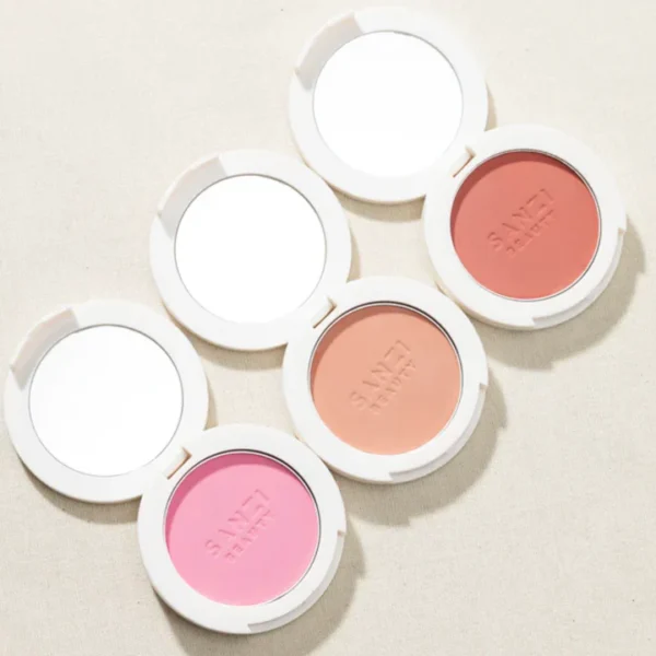SANZI BEUATY - POWDER BLUSH MINERAL PIGMENTS - PASTEL PINK - Image 2