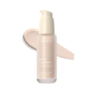 SANZI BEUATY - SERUM FOUNDATION MINERAL PIGMENTS - LIGHT NEUTRAL WARM ROSY