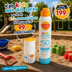 Carroten Dry Mist Kids Wet/Dry SPF 50 - 200 ml + Roll-On kids protect TILBUD