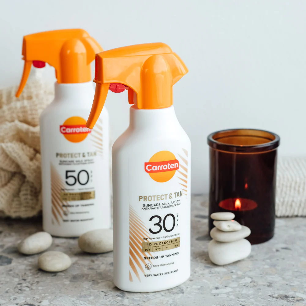 Carroten Protect & Tan Milk Trigger SPF 50 - 270 ml - Billede 2