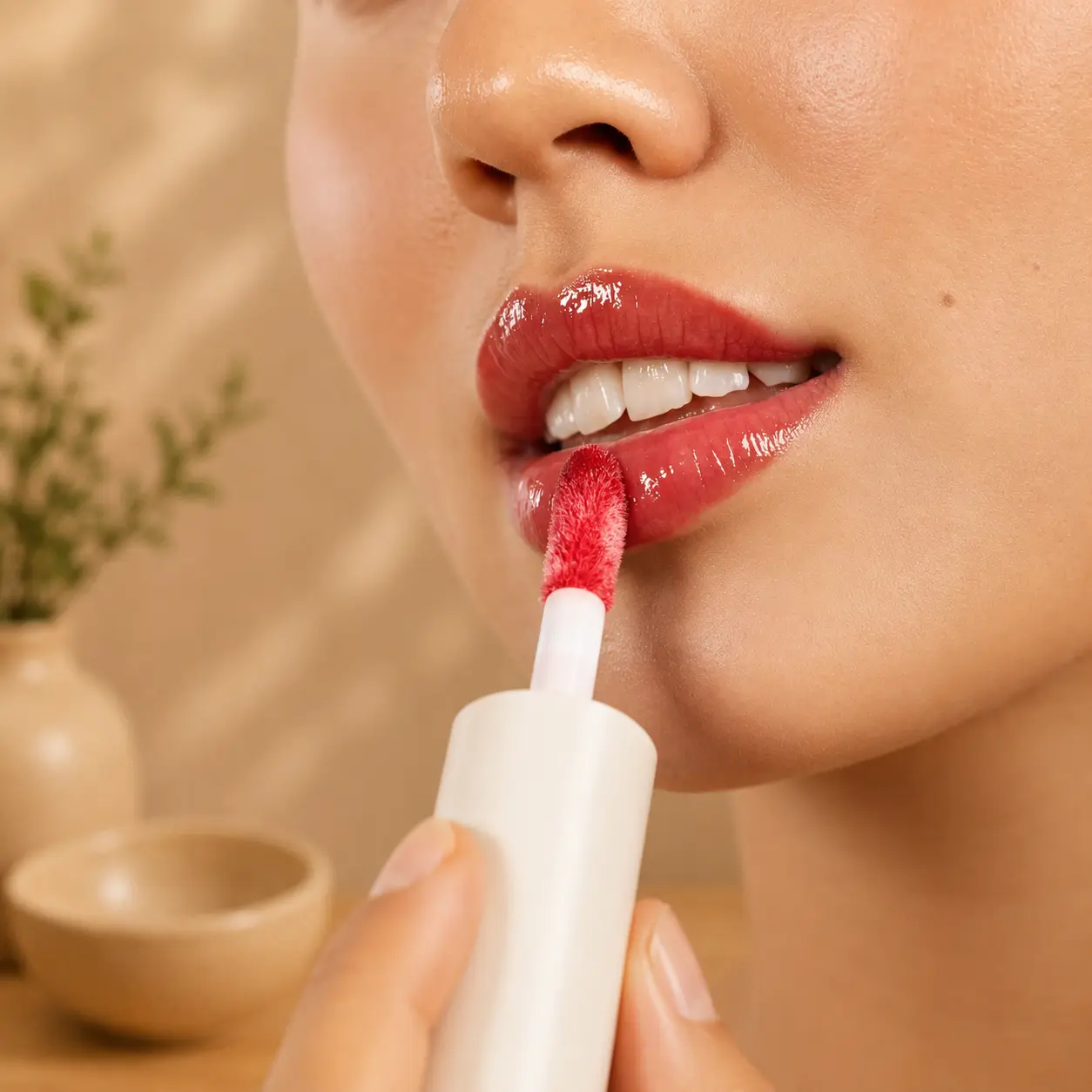 SANZI BEAUTY - LIP SHEEN - CHERRY - Billede 3