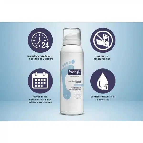 footlogix - Daily Maintenance Formula Mousse 125ml - Billede 3