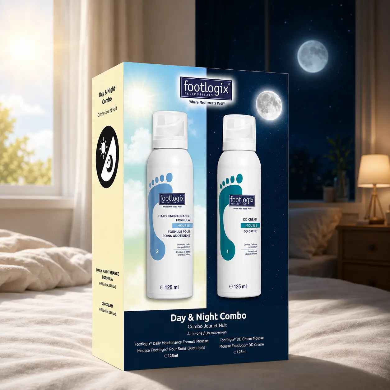 footlogix - Day & Night Duo Kit 2x125ml. - Billede 2
